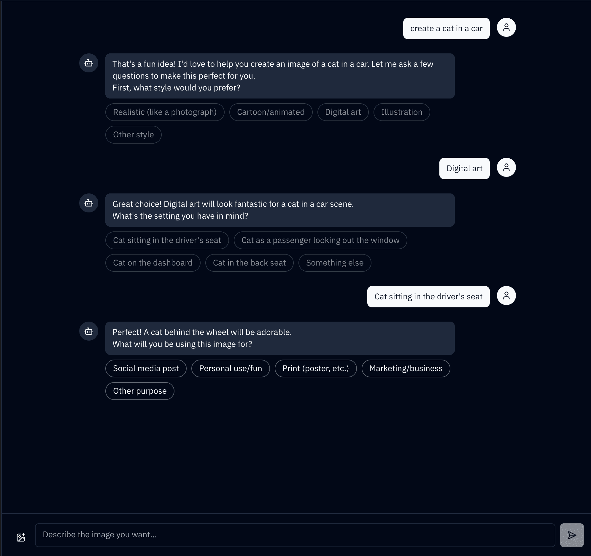 Refine Your Vision
Through Natural Conversation